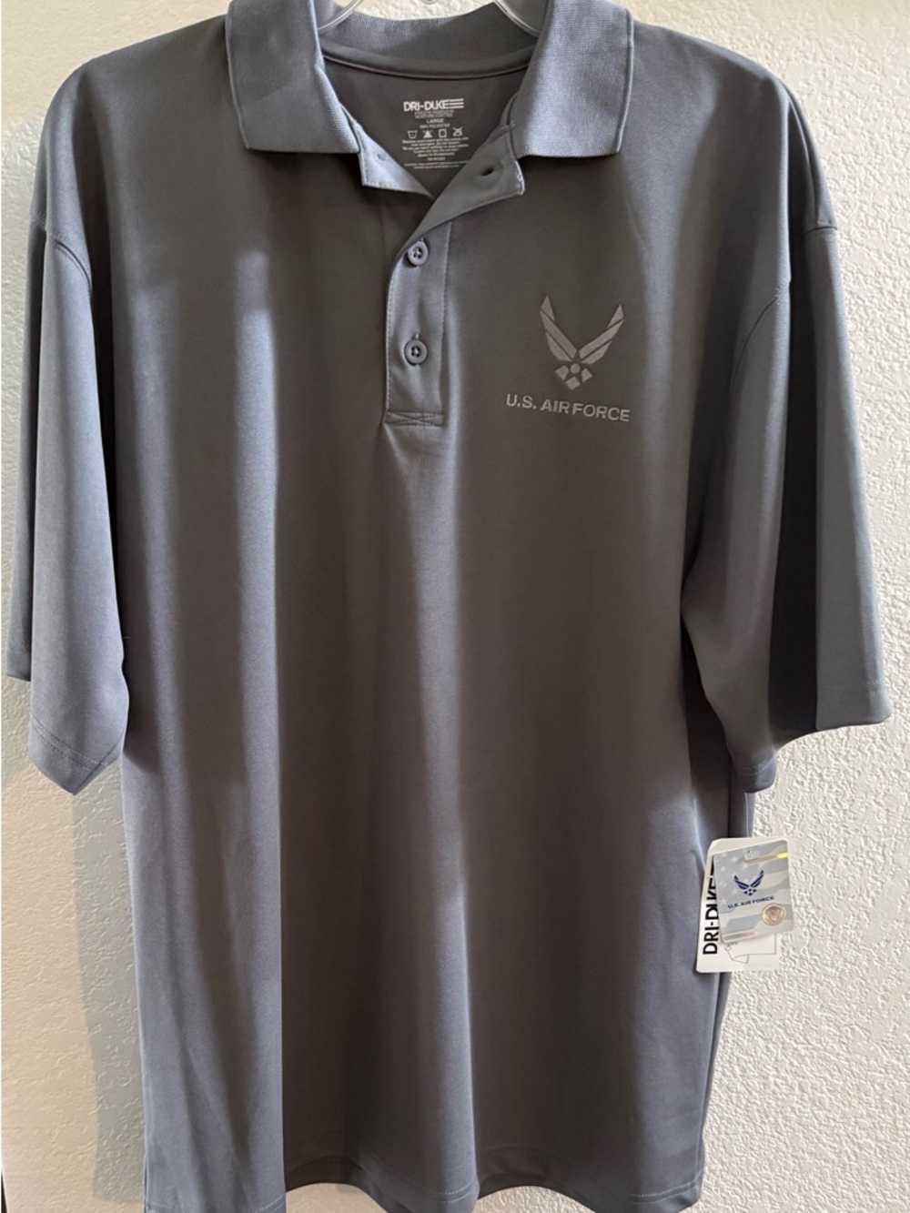 Men’s Gray Performance Polo